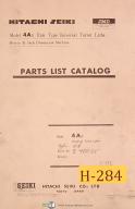 Hitachi Seiki-Hitachi Seiki 4A II, Ram Type Universal Turret Lathe, Parts Manual Year (1970)-4AII-01